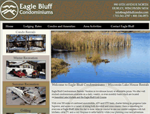 Tablet Screenshot of eaglebluffcondos.com